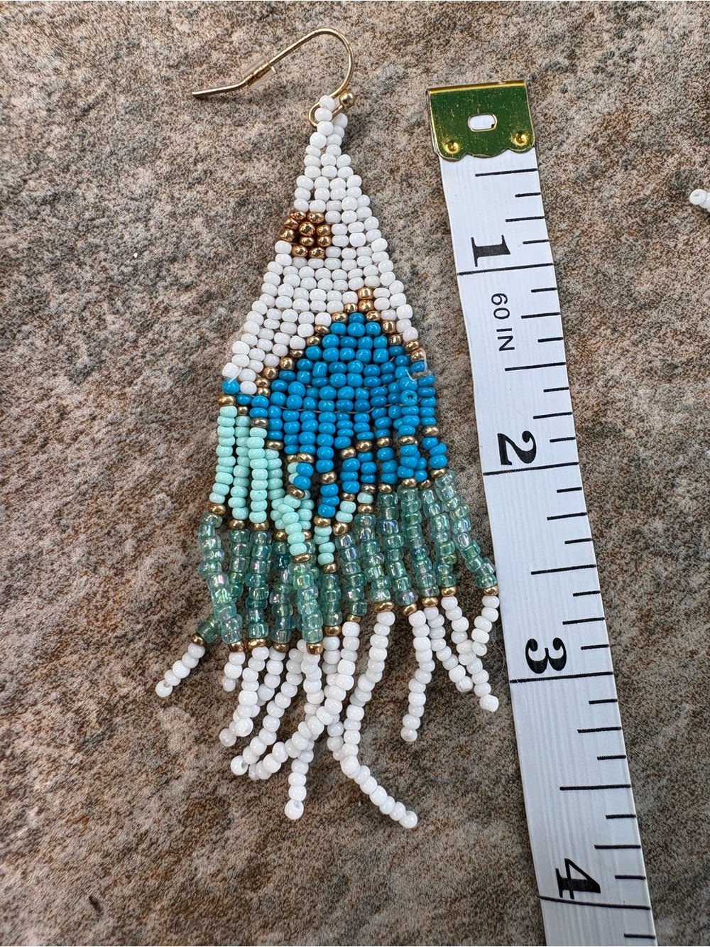 Artisan Handmade beaded earrings - Picture 4 of 4